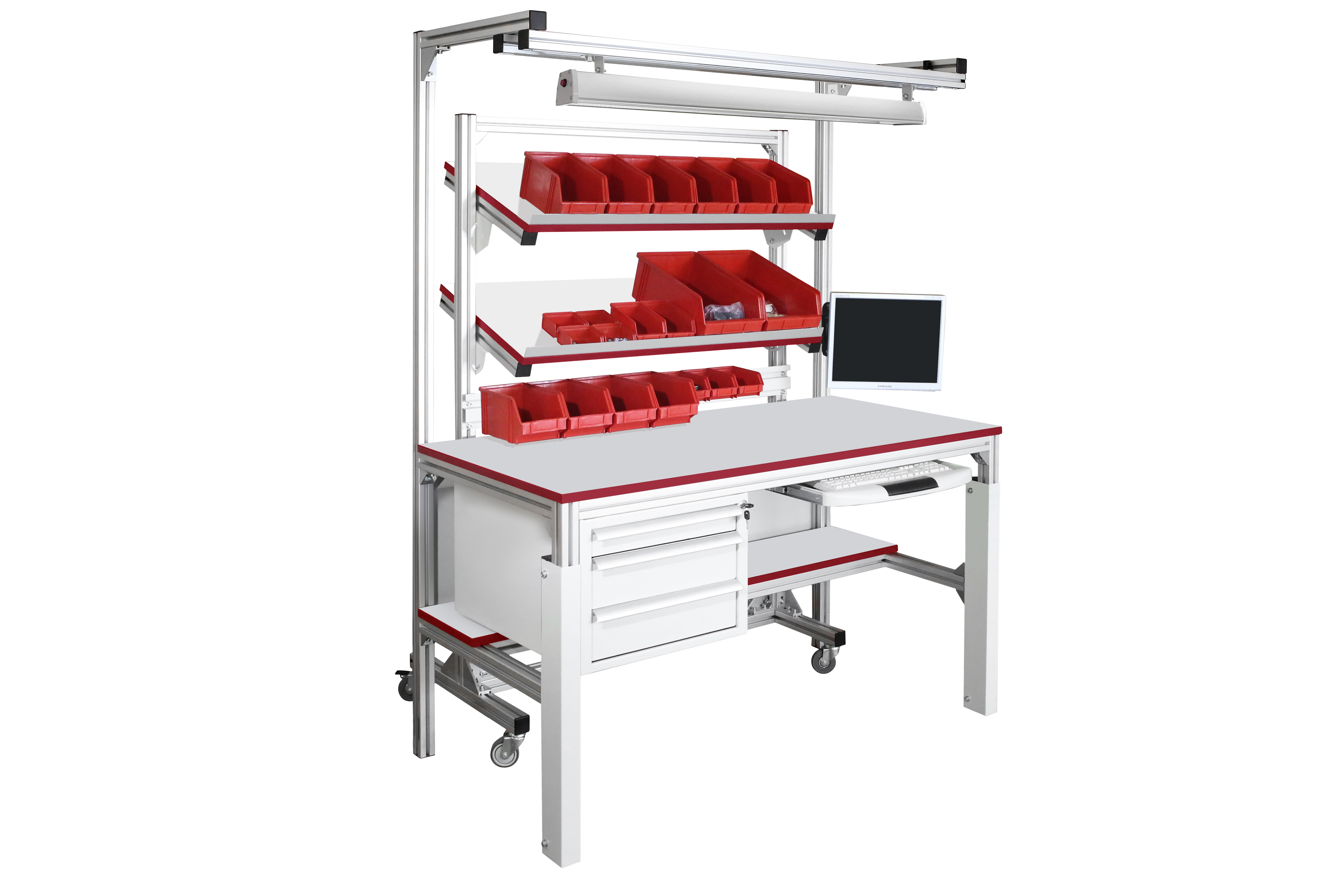 Стол СППС-КП с подкатной стойкой