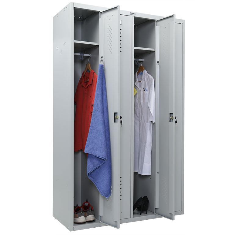 LS-41 Шкаф для раздевалок ПРАКТИК Стандарт 1830x1170x500 мм