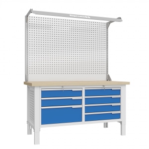 CTR 1602.L34.5-2F Верстак слесарный 2165x1593x743 мм