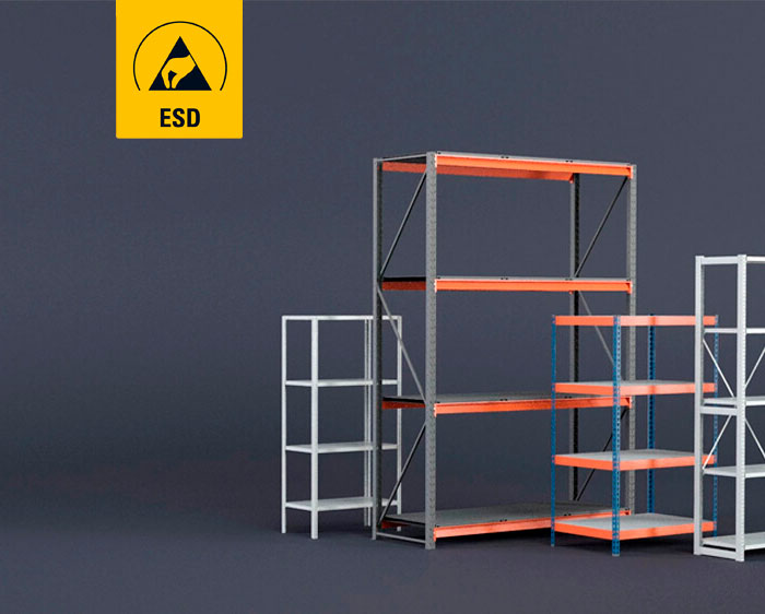 Стеллажи антистатические ESD