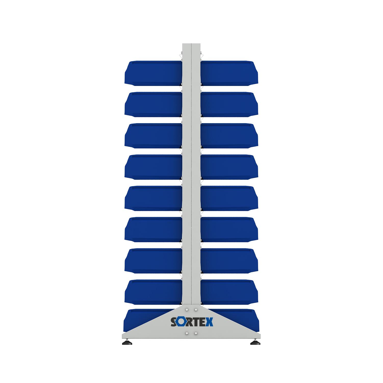 ER-00024043 Стеллаж для пластиковых лотков SORTEX двухсторонний 1800x1000x800.03