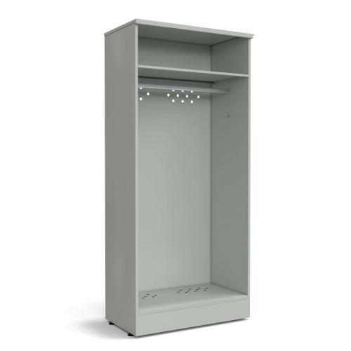 77.0523.00.10.00 Шкаф для одежды 900х500х2000 мм серый