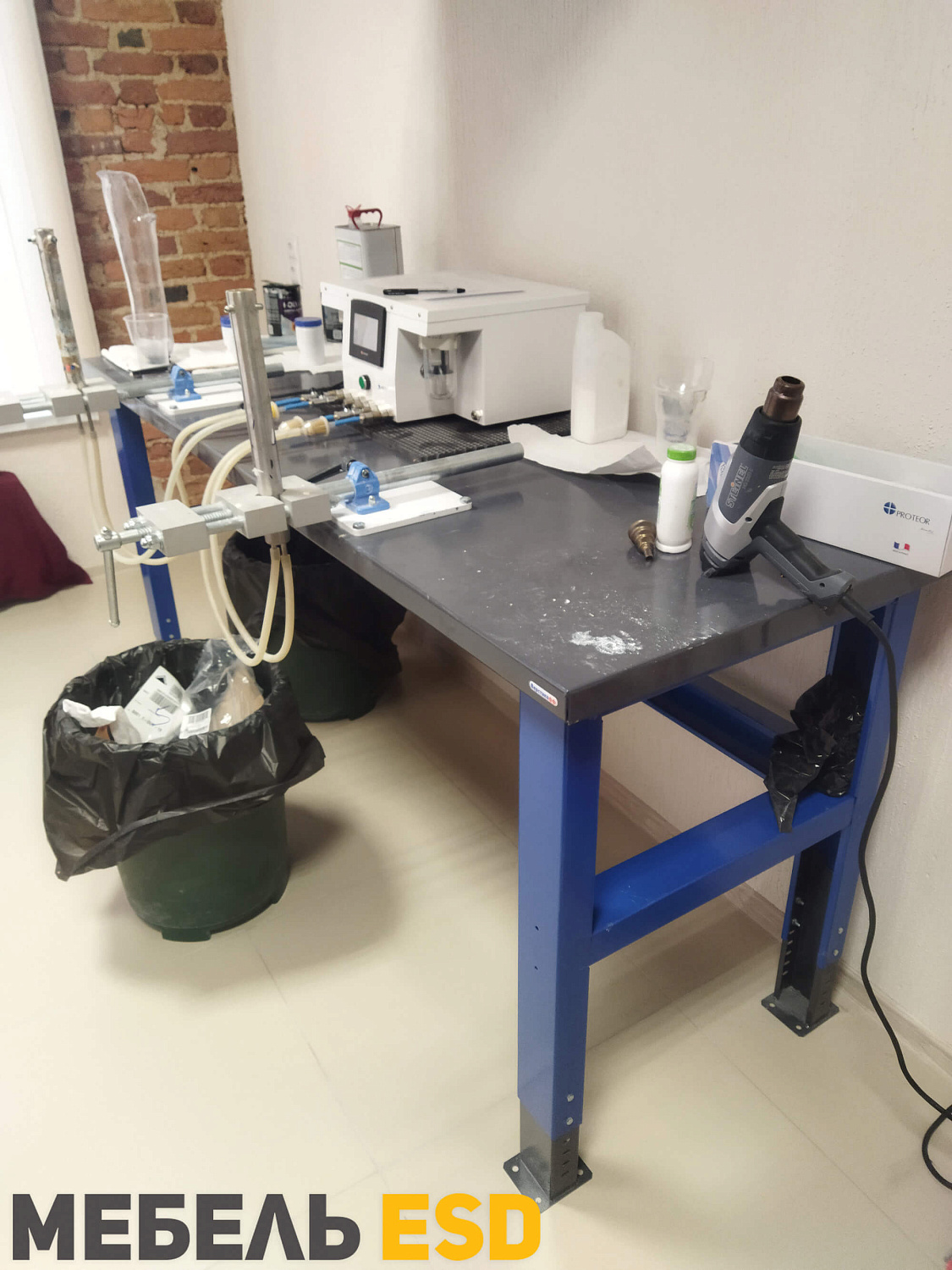 PLC 15.0-М Стол металлический на колесах 1500х700 мм